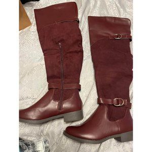 Jasmyne Burgundy size 10 boots